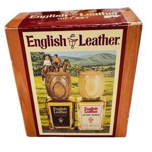 English Leather Cologne & After Shave Vintage Gift Set 2 fl oz each - New
